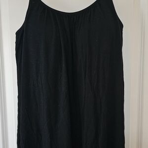 Simple Black Sleeveless Dress